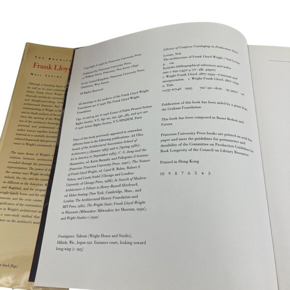 The Architecture Of Frank Lloyd Wright By Neil Levine Hardcover Book 1996 Prince - Picture 4 of 13